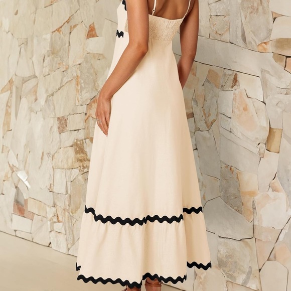 ZESICA Womens Summer Spaghetti Strap Lace Swing A Line Midi Dress - Picture 2 of 6